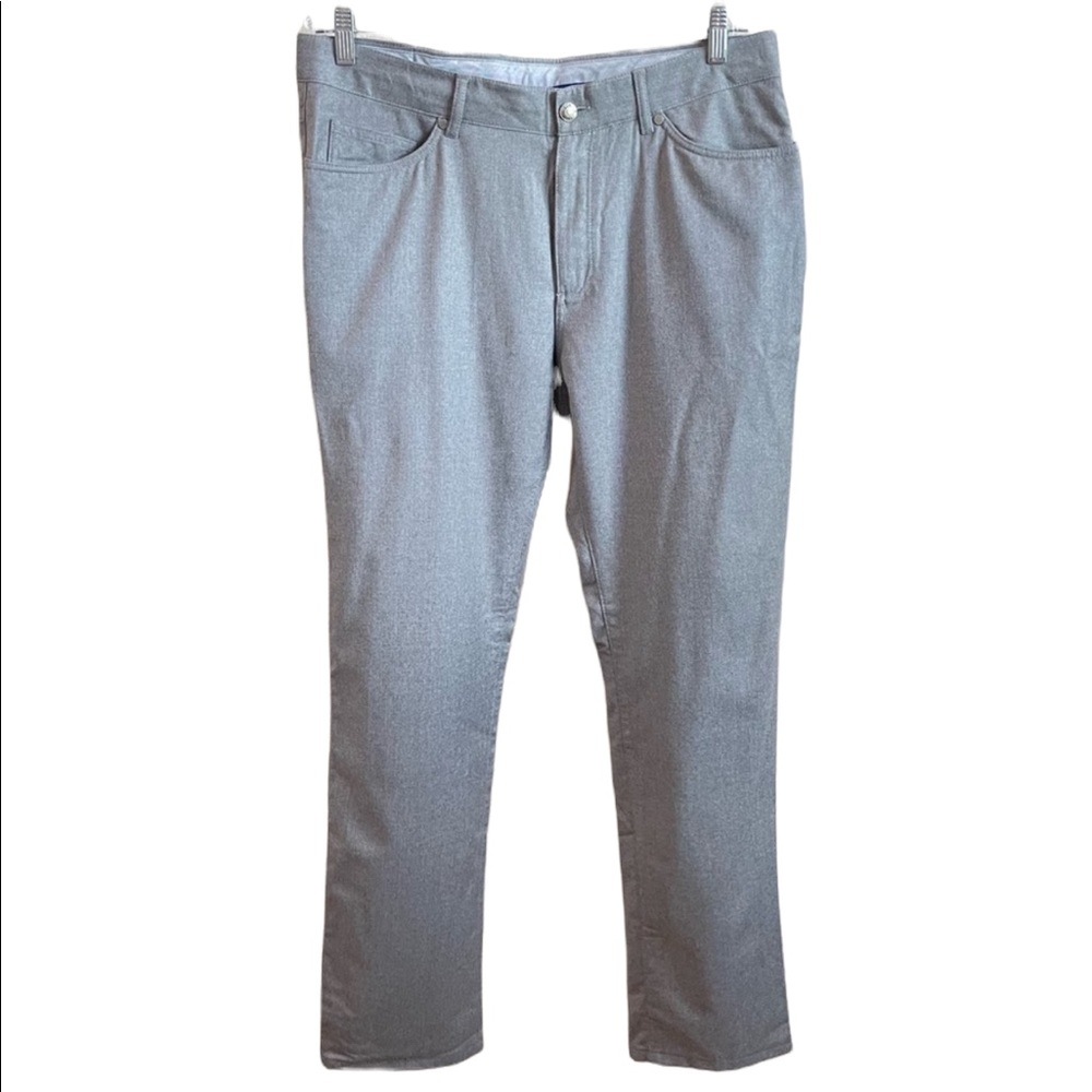 Peter Millar Collection Gray Wool Slim Pants 36 EUC